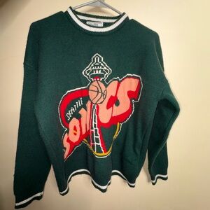 Seattle Sonics Green Sweater Adam Freak